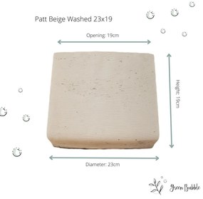Pot Patt Beige Washed