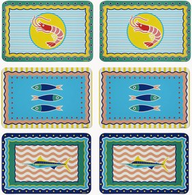 Placemats Corfù, 6-delig