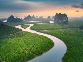 Kunstfotografie Beautiful landscape Phangnga bay, unseen view, Jackyenjoyphotography, (40 x 30 cm)