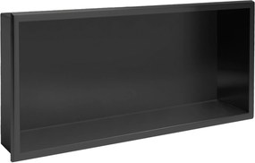 bathroom shelf 30x60 black matt