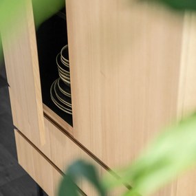 Eleonora Thomas Moderne Kast Van Licht Eiken Hout 85x210 Cm - 85x42x210cm.