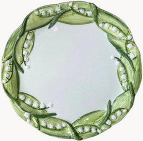 Handbeschilderd ontbijtbord Lily of the Valley