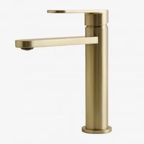 Alameda Messing Wastafelkraan ↑20 Cm & Geborsteld Goud - Sklum