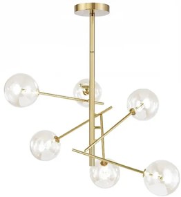 Hanglamp Goud Glas Bollen 6 stuks APP919-6CP