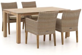 Intenso Lesa/ROUGH-S 160cm dining tuinset 5-delig