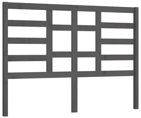 vidaXL Hoofdbord 166x4x104 cm massief grenenhout grijs