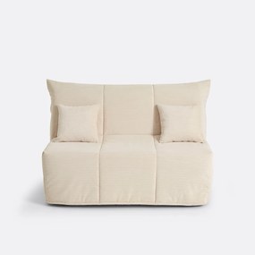 Slaapbank BZ, 10 cm schuim, ribfluweel, AVA