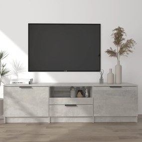 vidaXL Tv-meubel 140x35x40 cm bewerkt hout betongrijs