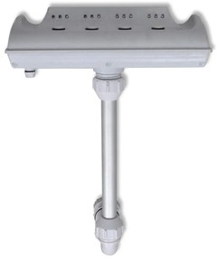 vidaXL Zwembad waterval fontein met LED