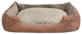 vidaXL Hondenbed kussen PU-kunstleer maat XXL beige