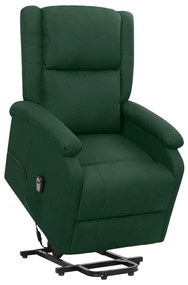 vidaXL Sta-op-stoel verstelbaar stof donkergroen