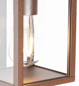 Smart buiten wandlantaarn roestbruin IP44 incl. Wifi ST64 - Charlois Industriele / Industrie / Industrial E27 IP44 Buitenverlichting