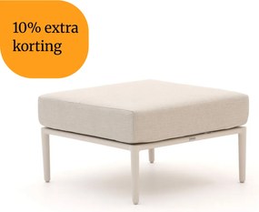 + 10% kassakorting | Voetenbank | Bellagio Mineo | Aluminium | Taupe/Bruin | 71x71cm | Kees Smit Tuinmeubelen