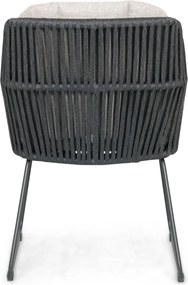 Tuinstoel Rope Grijs-antraciet Domani Furniture Trivento
