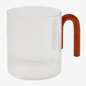 Pack Van 2 Kopjes 35 Cl Van Borosilicaat Engen Rood – Klei - Sklum