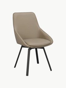 Draaibare leren stoelen Alison, 2 stuks