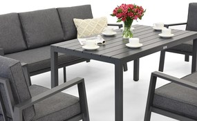 Zakintos Apetito 7 antraciet aluminium set Garden Point