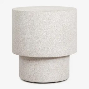 Nachtkastje Ø45 Cm In Cement Selara Lichtgrijs - Sklum