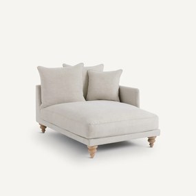 Long chair in katoen/linnen, LAZARE