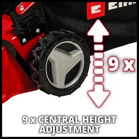 Einhell GC-PM 46/5 S Benzine grasmaaier - 46cm Breed - Achterwielaandrijving