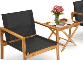 Houten terrasmeubelset voor 2 personen Gaia Garden Point