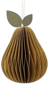 Hanger peer, papier, honingraat, oker, 8,5 cm