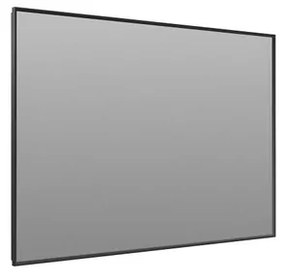Thebalux Type N 100x70cm Rechthoek wandspiegel met verlichting aluminium mat zwart 4SP100049Z