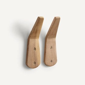 Set van 2 massief iepen jashaken, YOTAKA