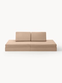 Handgemaakte modulaire fluwelen speelbank Mila