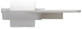 Tiger Tess toiletrolhouder met planchet wit/lichtgrijs