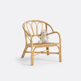 Fauteuil in rotan, voor kinderen, Roxana