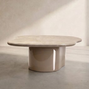 Salontafel Hoogglans Marmer Organisch - 100.5 X 79cm.