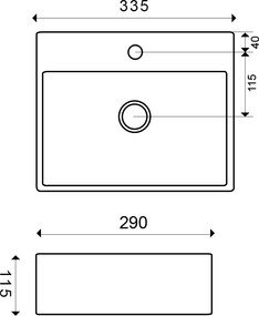 Mueller Dot fonteinset met wit marmeren fontein en gebogen verouderd messing kraan