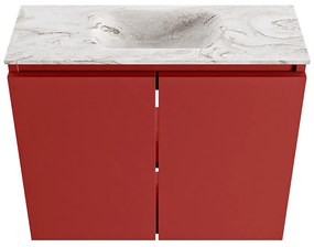 Mondiaz Ture DLux toiletmeubel 60cm fire met wastafel glace midden met kraangat