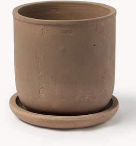 Outdoor bloempot Terra van terracotta, H 26 cm