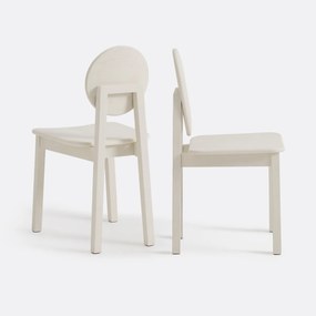 Set van 2 stoelen in essenhout , Tribal