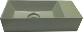 Salenzi Spy Fontein met clickwaste 45x20 cm mat groen