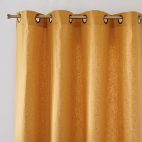 Gordijn in halflinnen met oogjes, Lincot