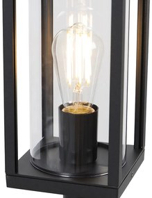 Industriële staande buitenlamp zwart 100 cm IP44 - Charlois