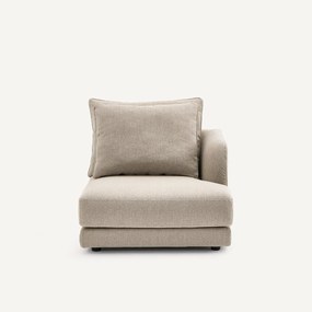 Halve bank rechts, modulair, in tweed, TIBERIO