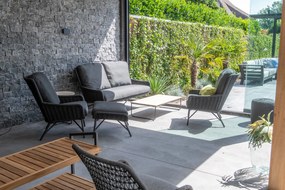 4 Seasons Outdoor Wing loungeset met Axel tafel  Loungeset    houtkleur weerbestendig