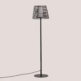 Buitenvloerlamp Met Houteffect Bissel Donkerbruin - Sklum