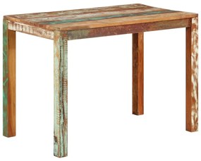 vidaXL Eettafel 110x60x76 cm massief gerecycled hout