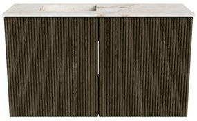 Mondiaz Joya DLux 70cm toiletmeubel shadow met wastafel faye links zonder kraangat frappe