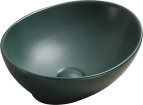 Mexen Elza opbouw waskom 40 x 33 cm, donkergroen mat - 21014047