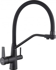 Mexen Duo keukenkraan, zwart - 671701-70