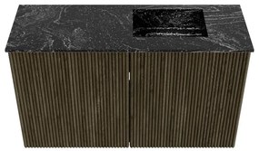 Mondiaz Joya DLux 70cm toiletmeubel shadow met wastafel faye rechts zonder kraangat lava
