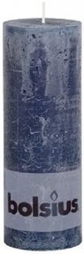 Rustiek stompkaars 190x68 blauw