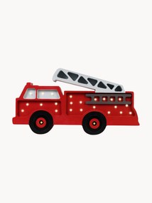 Handgemaakte LED-kinderlamp Fire Truck met timerfunctie en afstandsbediening, dimbaar