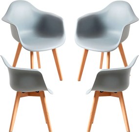 Set 4 Belu Polypropyleen Stoelen